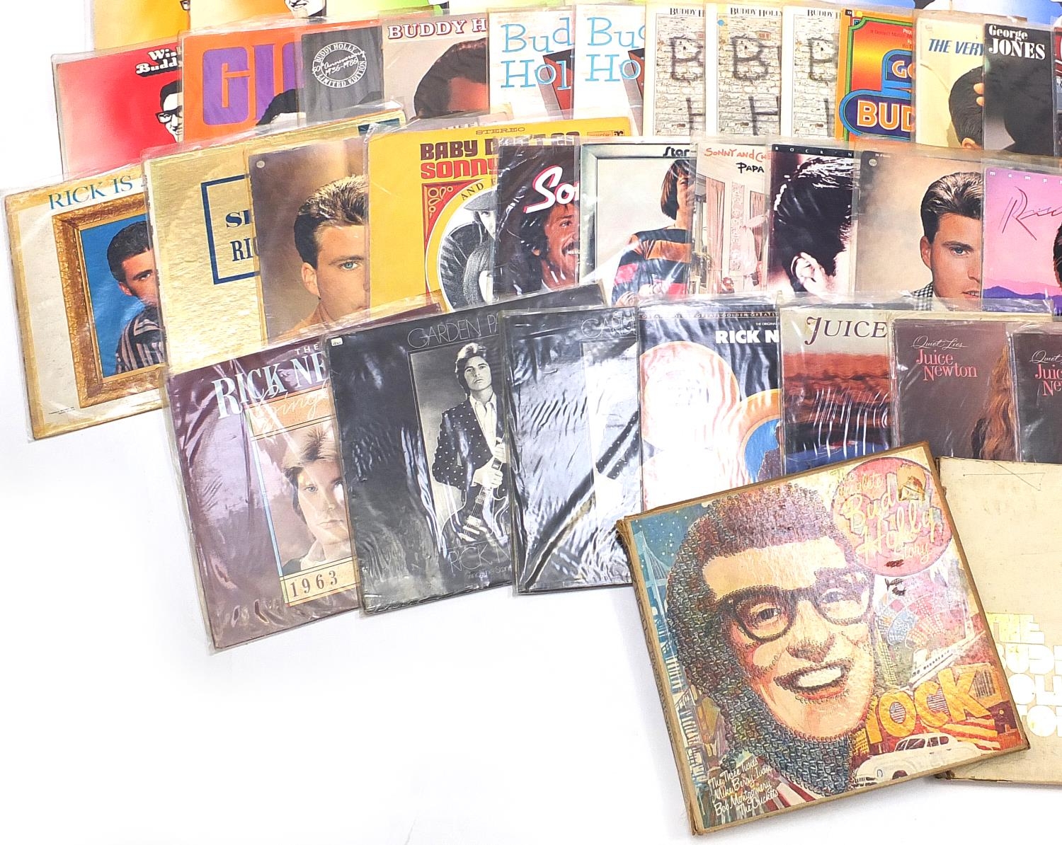 Vinyl LP records including Olivia Newton John, Elvis Presley, Ricky Nelson, Buddy Holly and Juice - Image 4 of 5