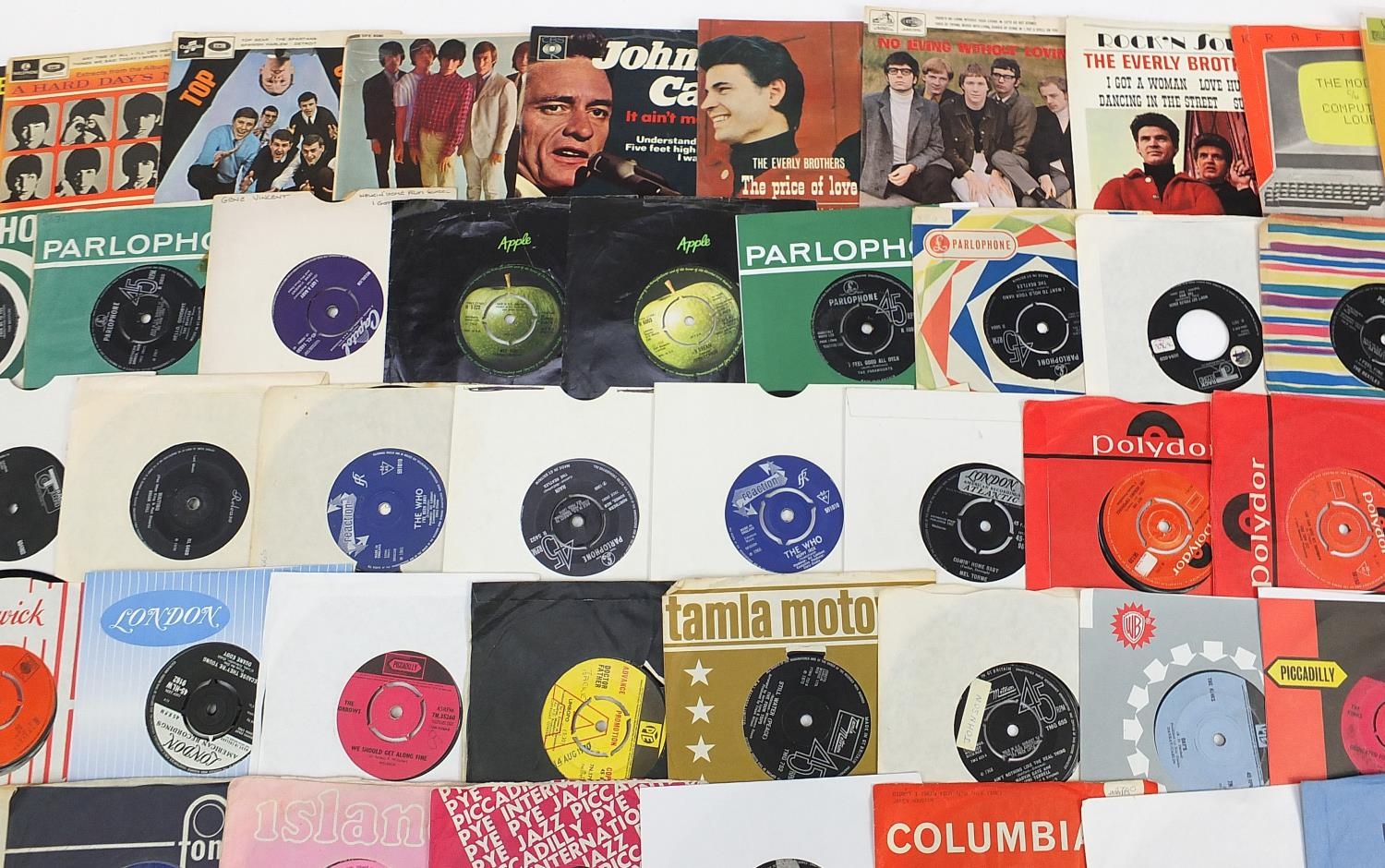 Sixties 45rpm records including Elvis Presley, The Beatles and related - Image 3 of 7