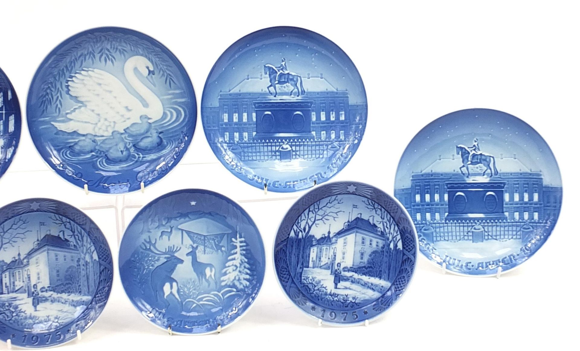 Nine Royal Copenhagen Christmas and Special Day plates, the largest 23cm in diameter - Image 3 of 5