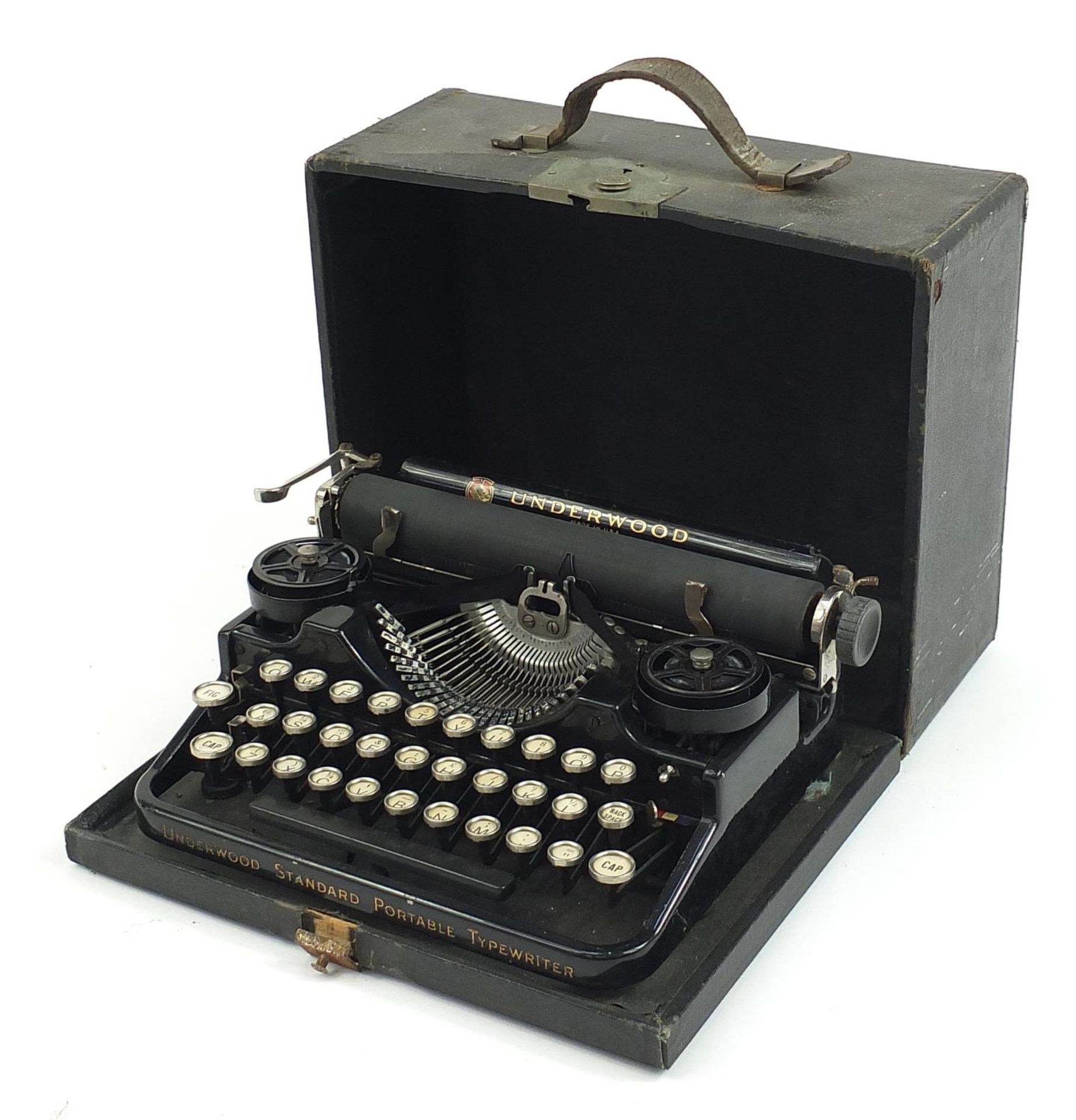 Vintage Underwood typewriter patented November 1915, 30cm wide