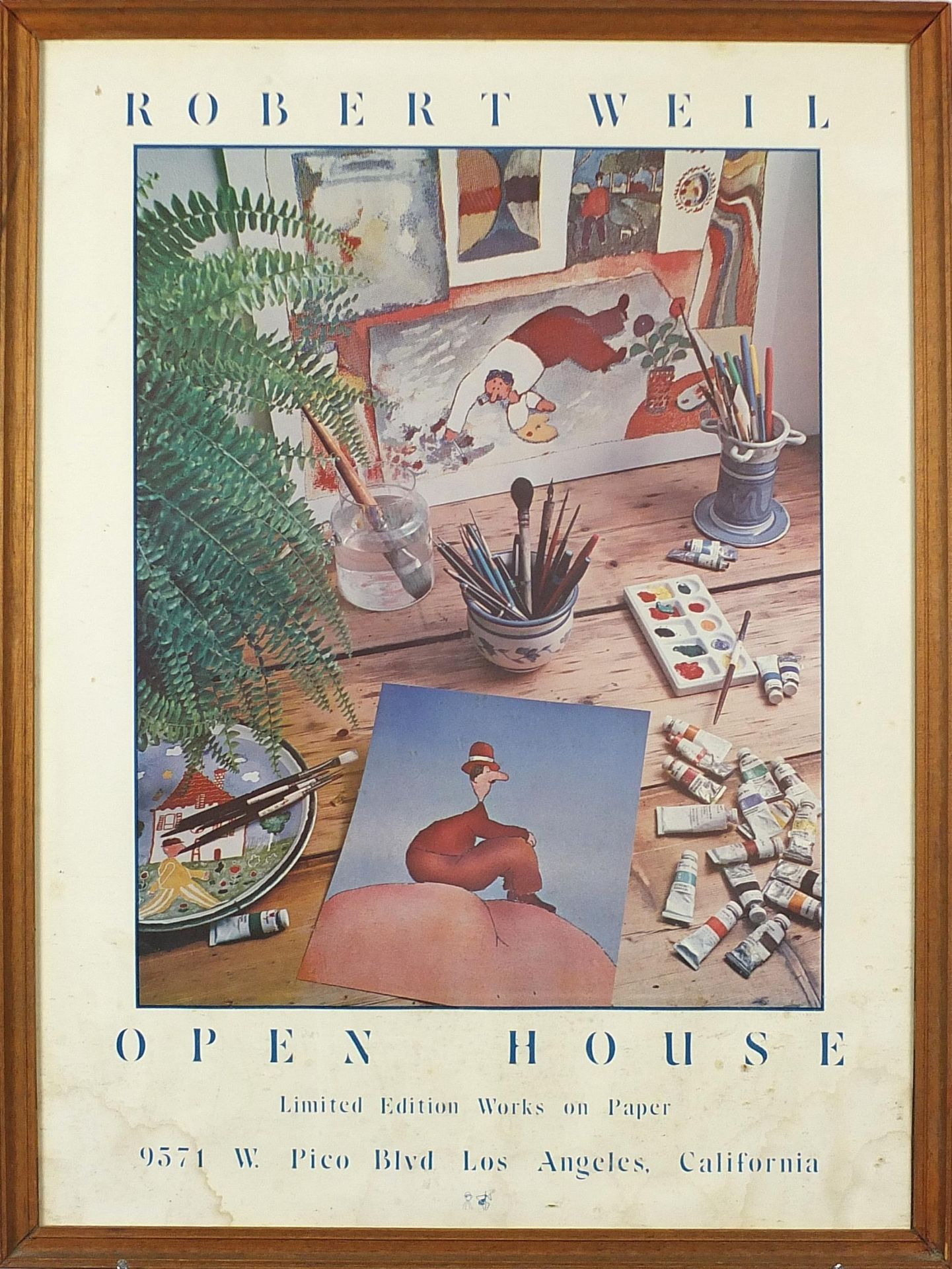 Robert Weil Open House, California poster, framed and glazed, 61cm x 45.5cm excluding the frame - Image 2 of 3