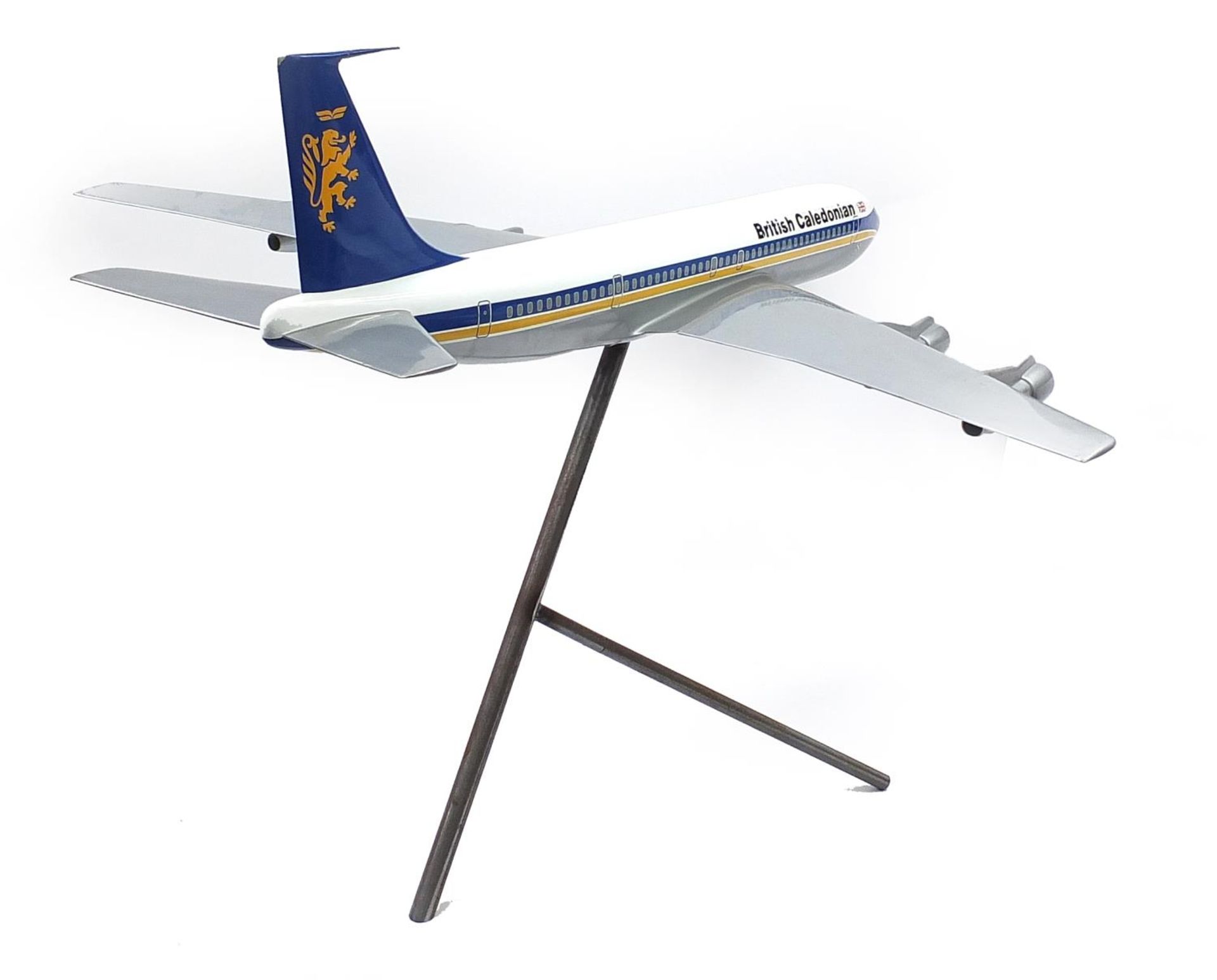 Aviation interest 1/24th scale model of British Caledonian Airways Boeing 707 by Space Models, 180cm - Image 2 of 3