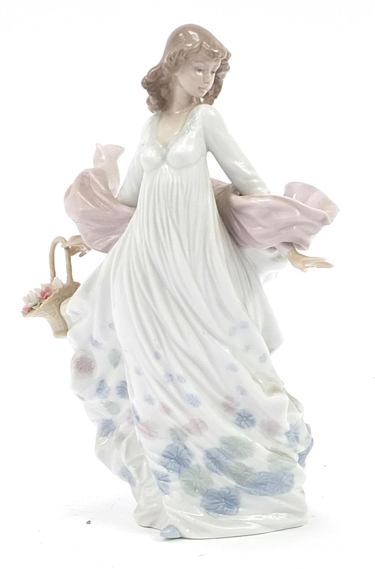 Lladro figurine of a female in a flowing dress, numbered 5898