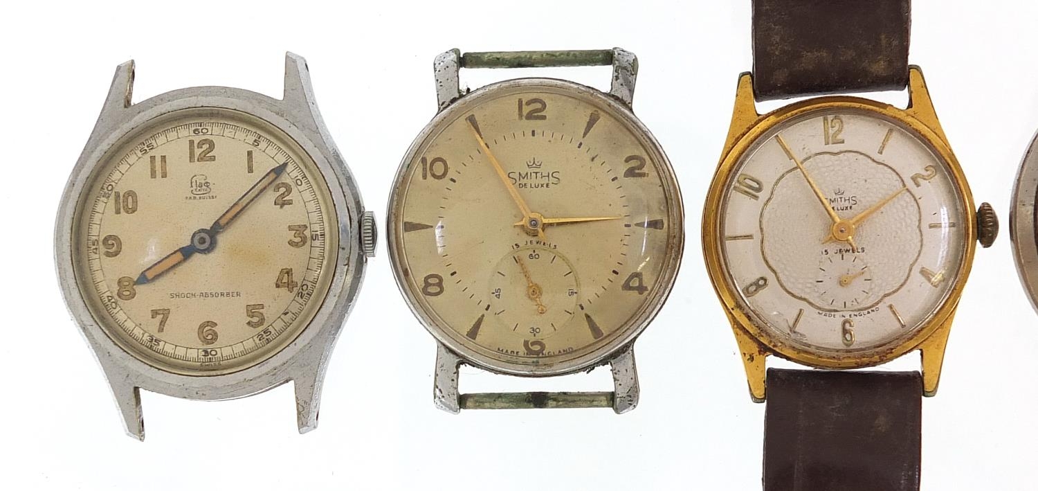 Six vintage gentlemen's wristwatches including Cyma automatic, Rotary and Smiths - Image 2 of 5
