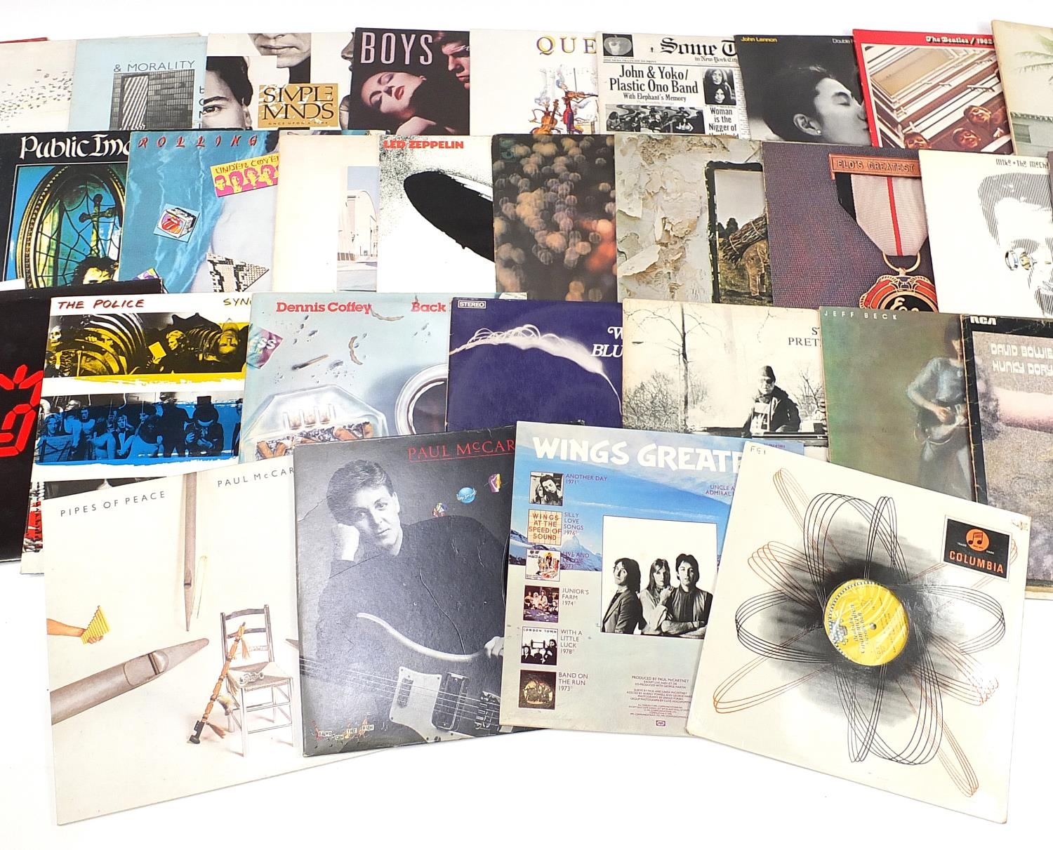 Vinyl LP records including Led Zeppelin, Genesis, Queen, The Beatles and David Bowie - Image 3 of 4