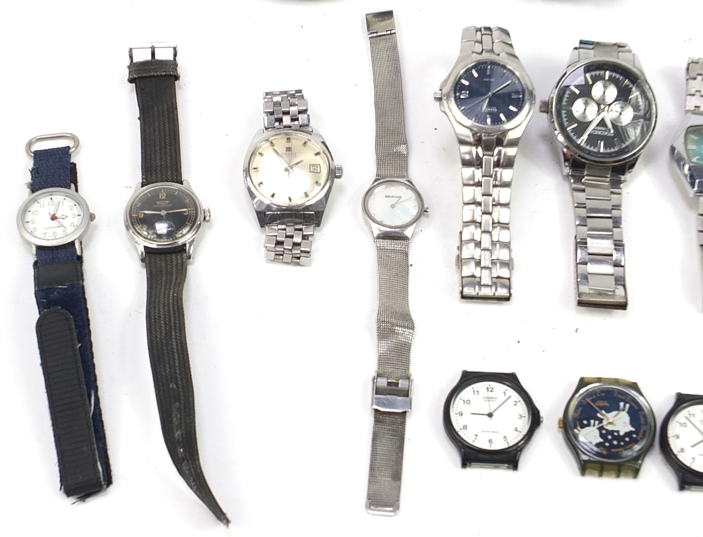 Vintage and later ladies and gentlemen's wristwatches including Tissot Visodate, Aseikon 23, Citizen - Image 3 of 4