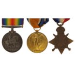 British military World War I medal trio awarded to M.3523 A.FRESHWATER.S.B.A.R.N