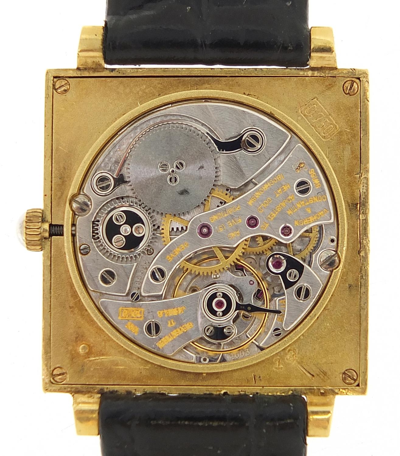 Vacheron & Constantin, 18ct gold gentlemen's wristwatch, the movement numbered 1003, 25mm wide, - Image 4 of 6