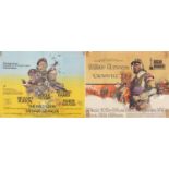 Two vintage UL quad film posters comprising The Wild Geese and Cromwell