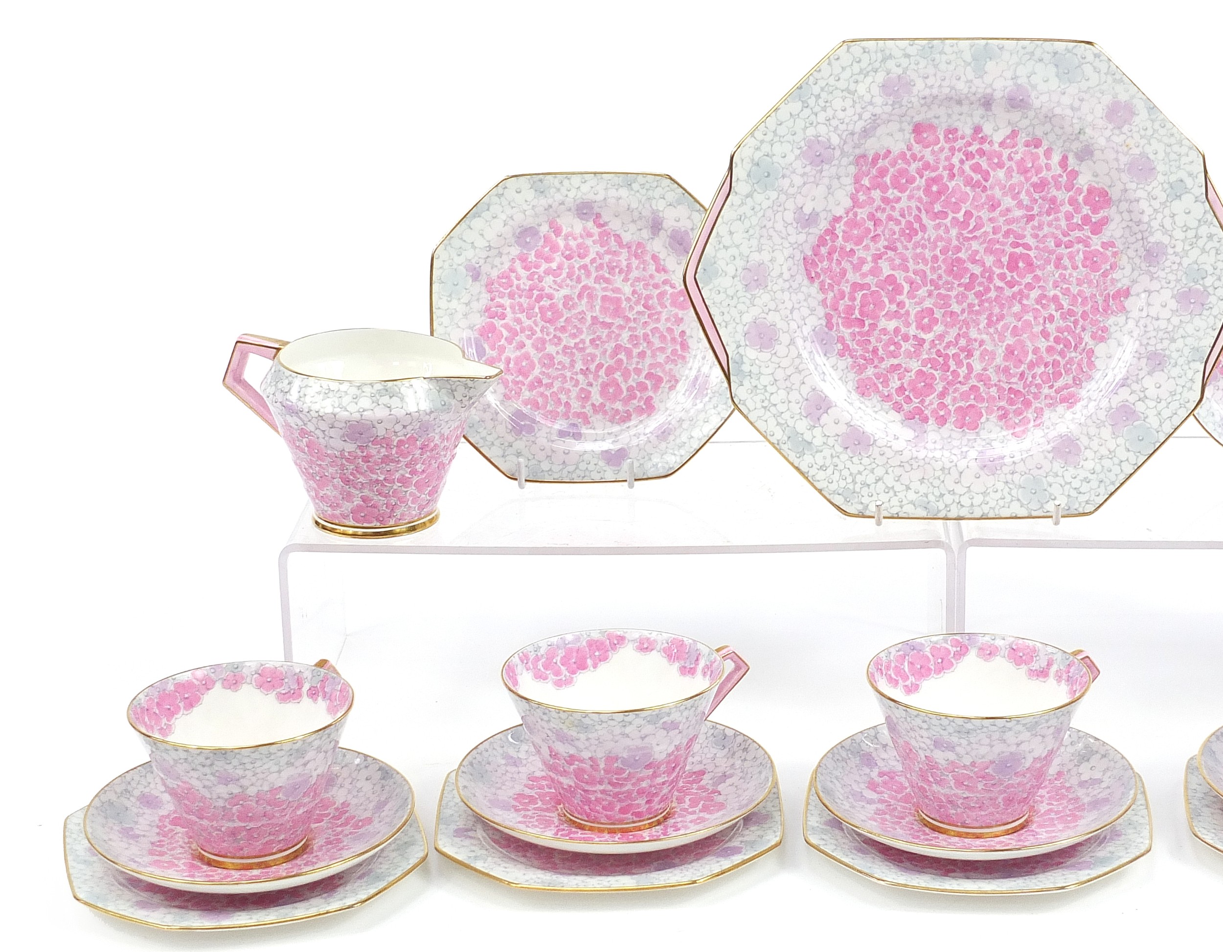 Royal Paragon tea ware, replica of service made for HM The Queen, the largest 25.5cm wide - Image 2 of 4