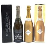 Two bottles of Champagne comprising 2000 Pierrel Brut and Billecart Salmon