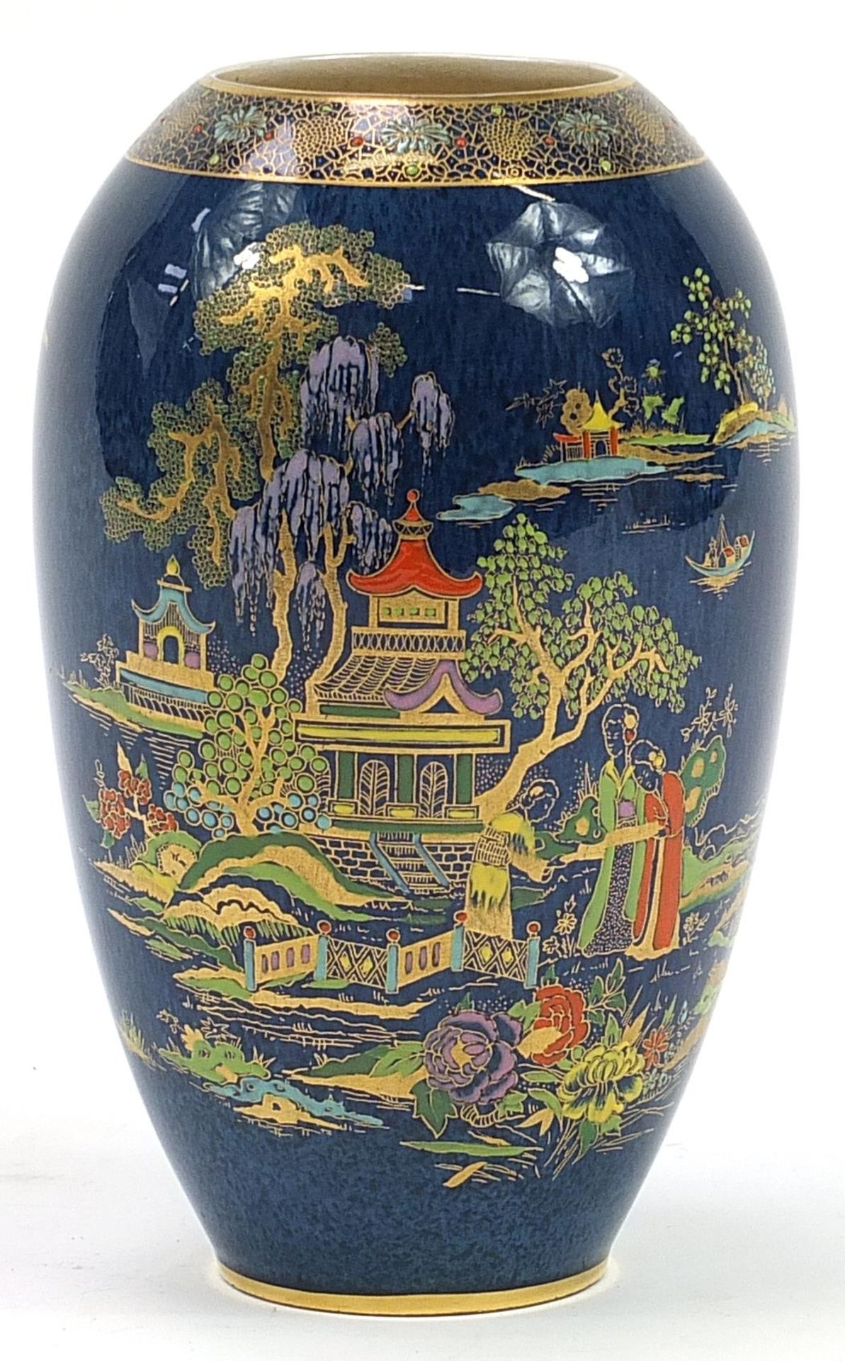 Crown Devon, Art Deco Chinese lustre vase, 22cm high