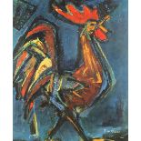 After Rico Blass - Rooster, 1970s print in colour, framed, 59cm x 49cm excluding the frame