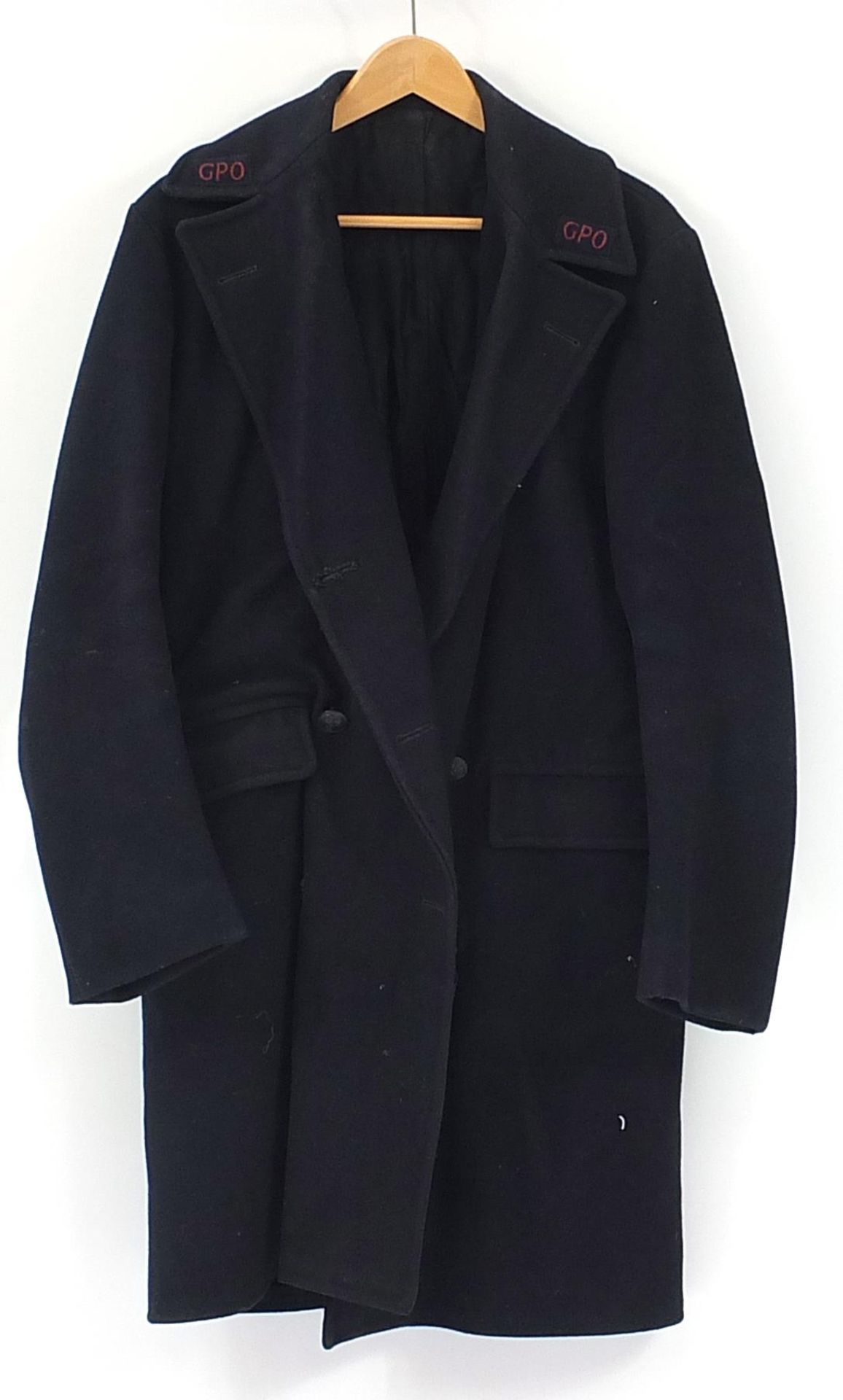 General Post Office trench coat with cloth patches