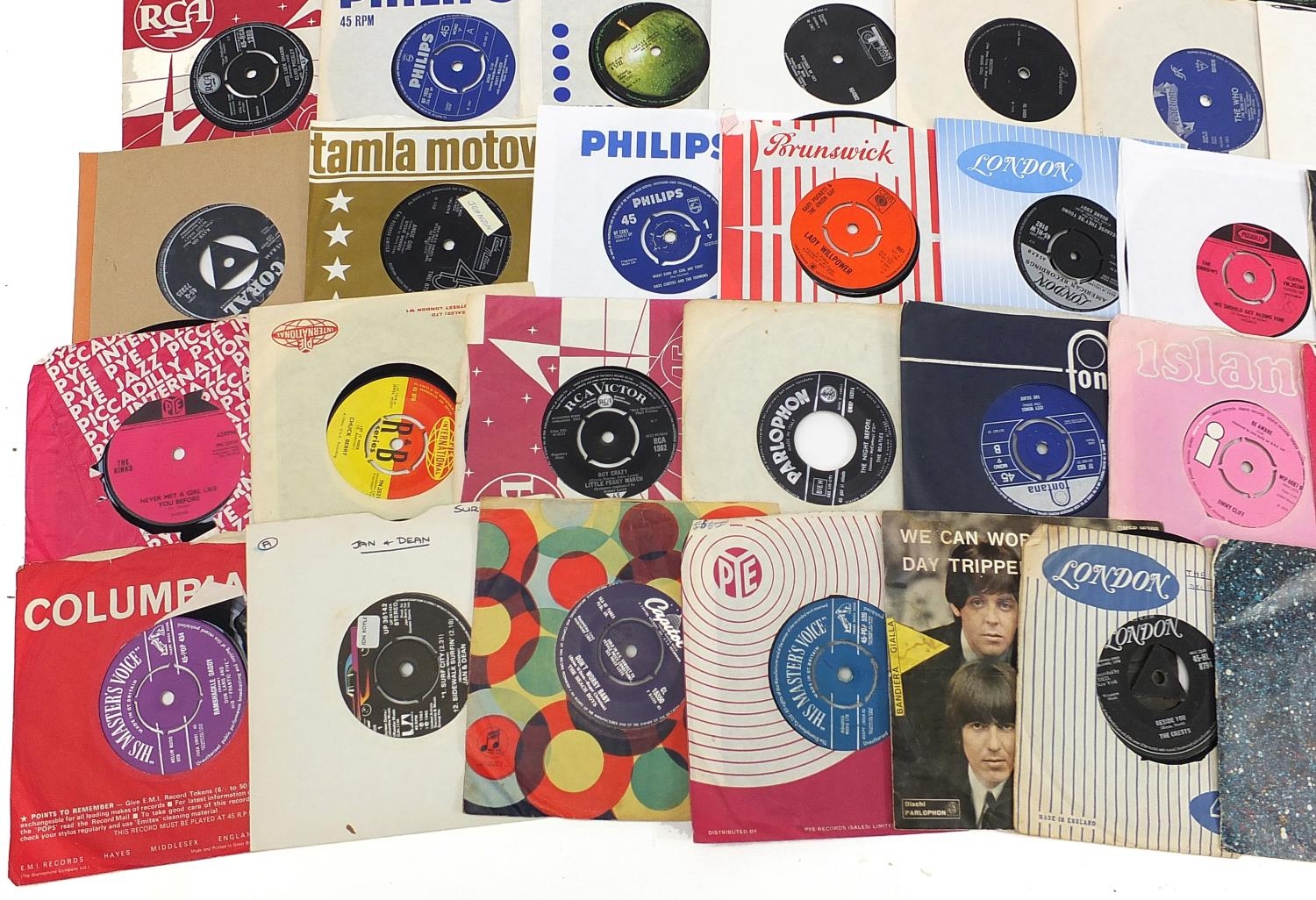 Sixties 45rpm records including Elvis Presley, The Beatles and related - Image 5 of 7