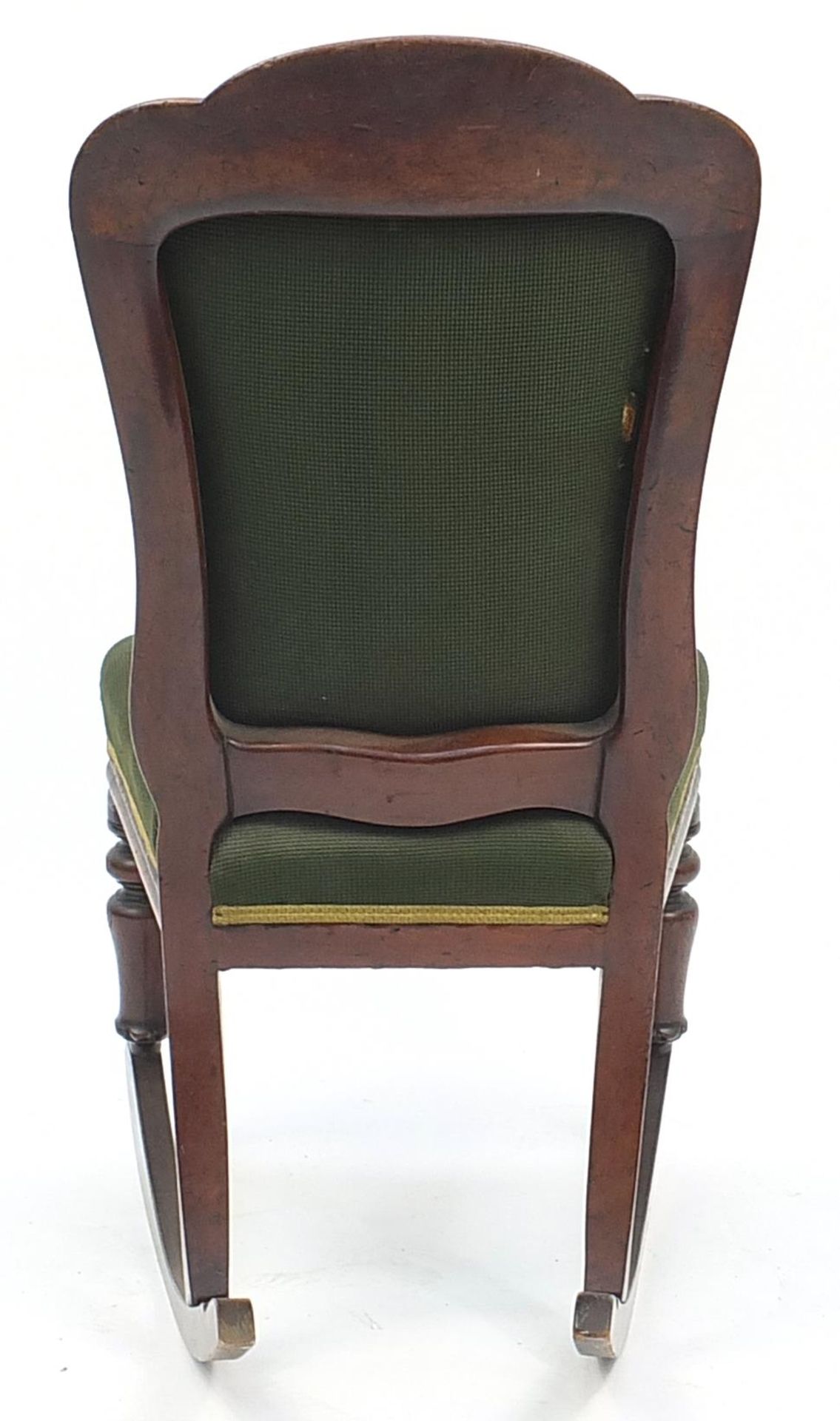 Victorian mahogany rocking chair, 93.5cm high - Image 3 of 3