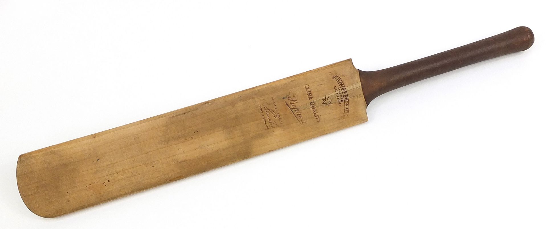 R. G. Paget & Son Ltd The Suprex full size cricket bat with autographs including F.L. Gunn, J.B. - Image 6 of 6