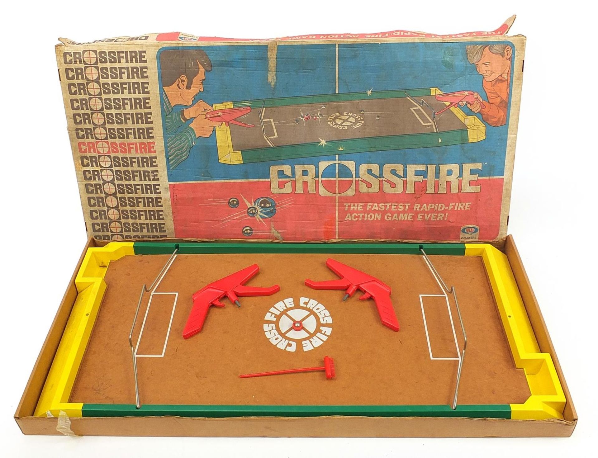 Vintage Crossfire Rapid Fire action game by Ideal, with box