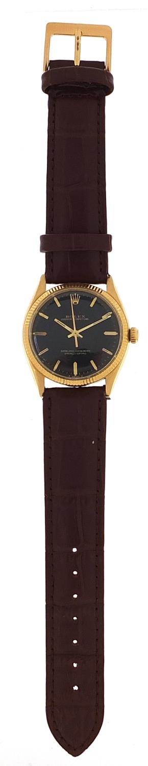 Rolex, gentlemen's gold Rolex Oyster chronometer wristwatch, 33mm in diameter, total weight 50.0g - Image 2 of 6