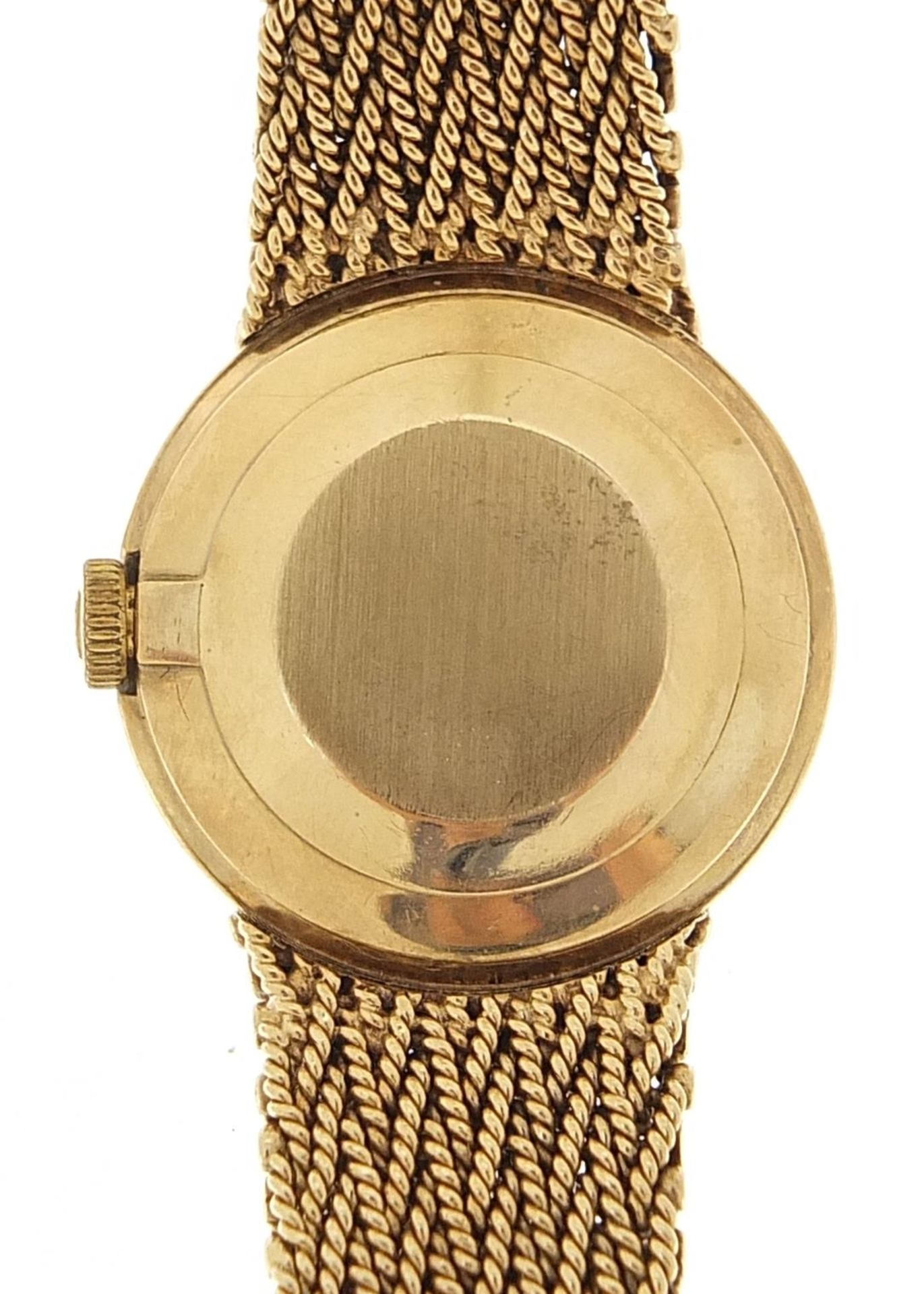 9ct gold Bueche Girod ladies wristwatch with 9ct gold strap, 49.7g - Image 3 of 5