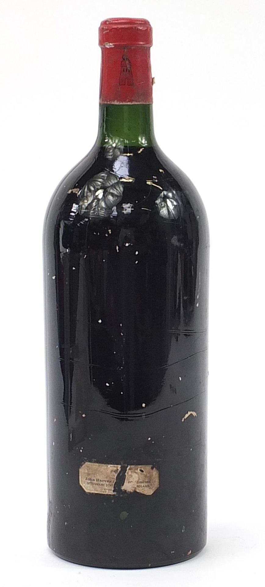 Double-magnum bottle of 1959 Chateau Latour red wine, John Harvey label to the reverse - Image 2 of 6