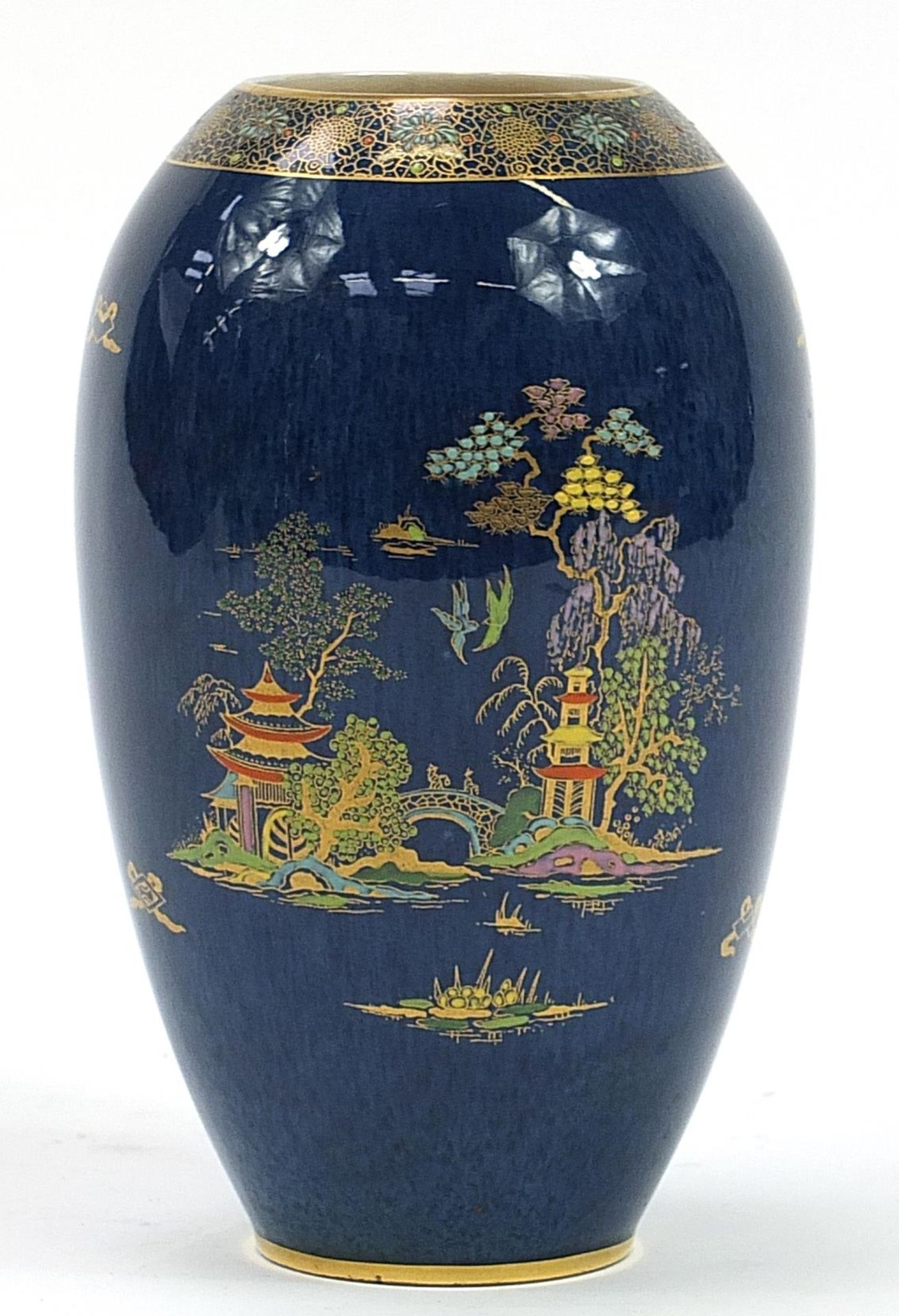 Crown Devon, Art Deco Chinese lustre vase, 22cm high - Bild 2 aus 4