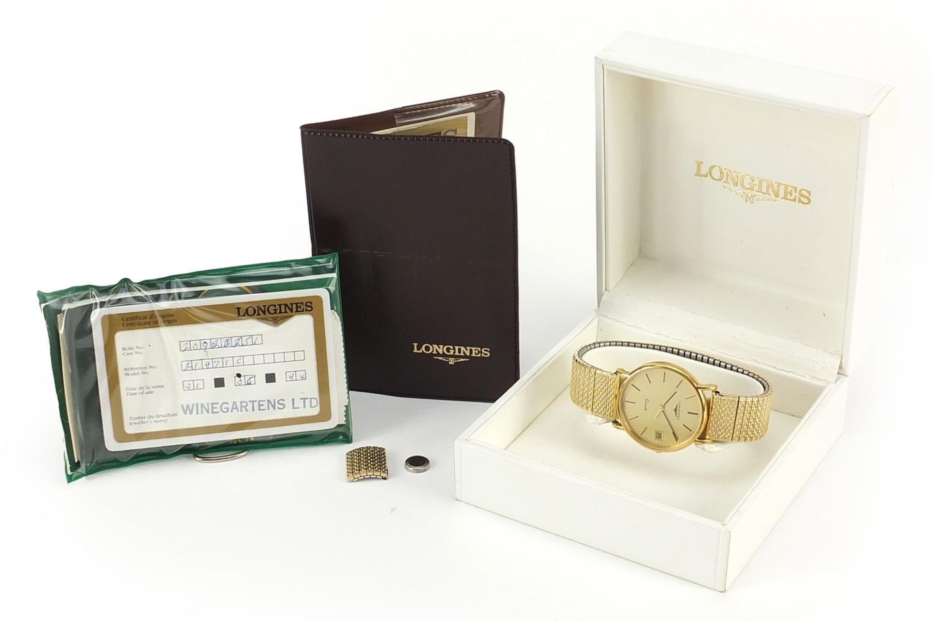 Longines, gentlemen's Longines wristwatch with date aperture with box and paperwork, 32mm in - Image 6 of 8