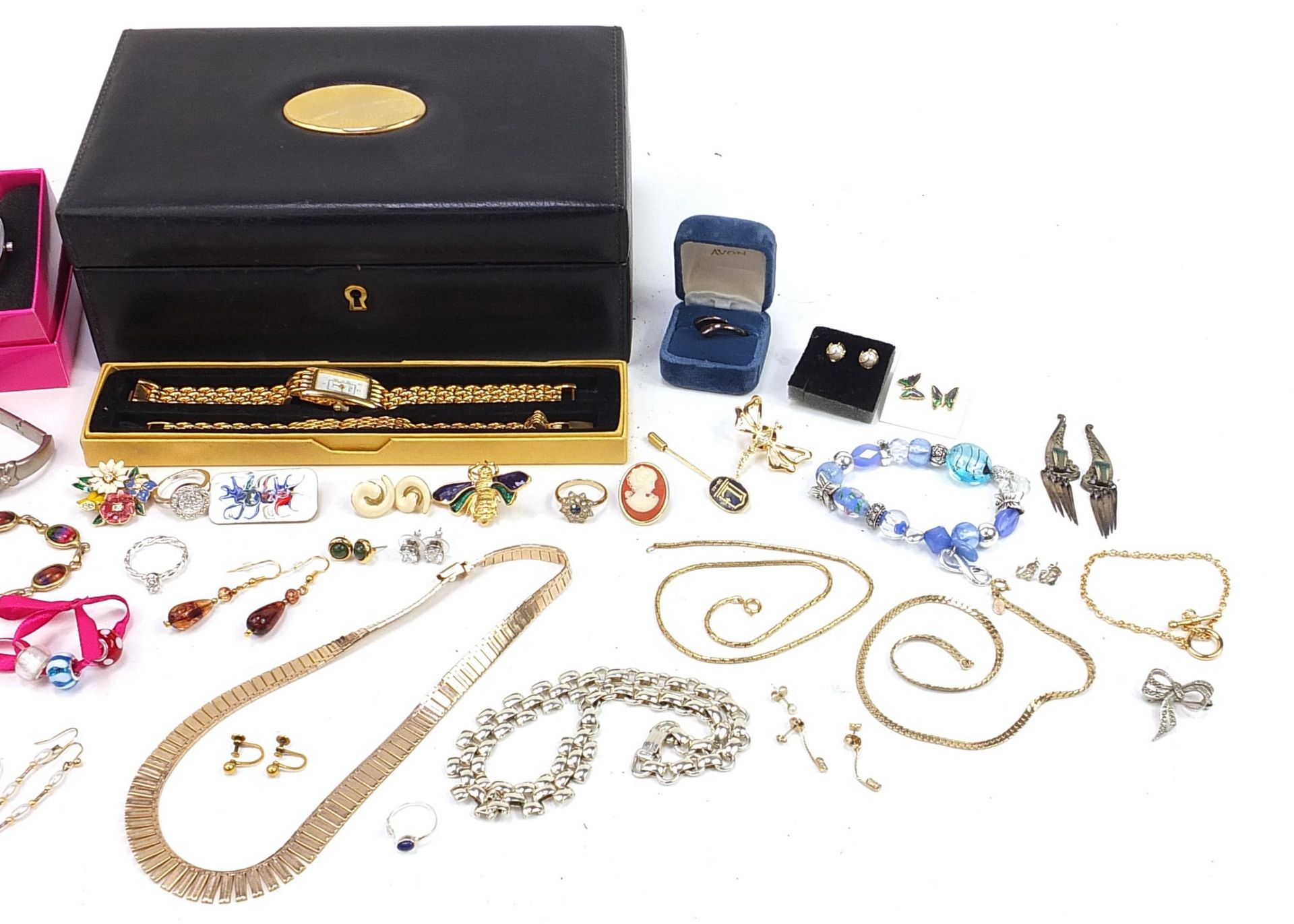 Vintage and later costume jewellery and wristwatches including necklaces, earrings and brooches - Image 3 of 3