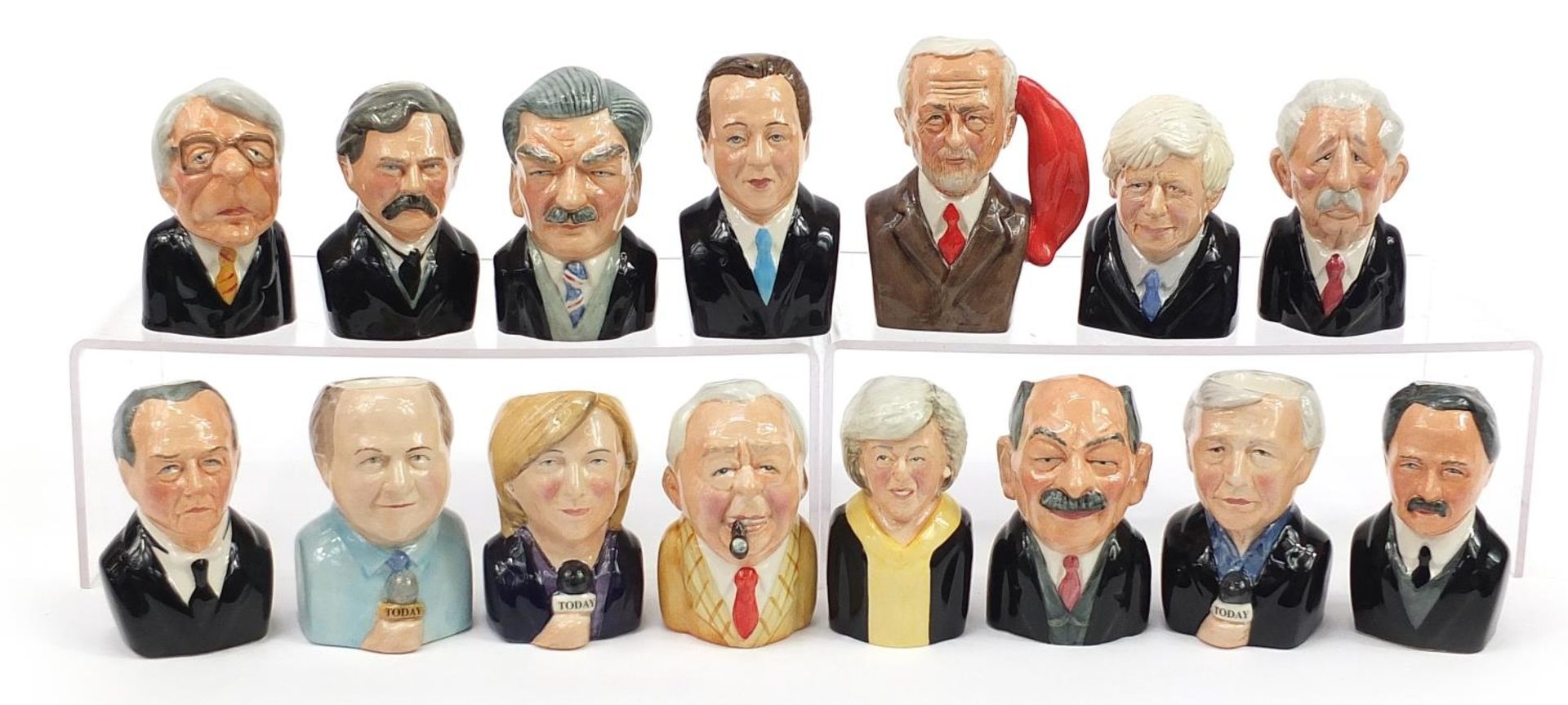Collection of Bairstow Manor collectable character jugs, mostly political interest including