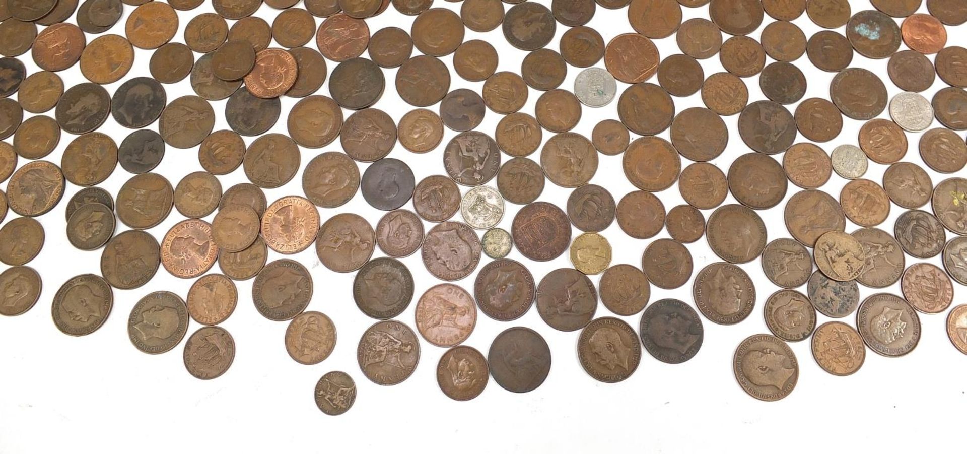 Collection of antique and later British coinage, predominantly pennies and half pennies - Image 6 of 7