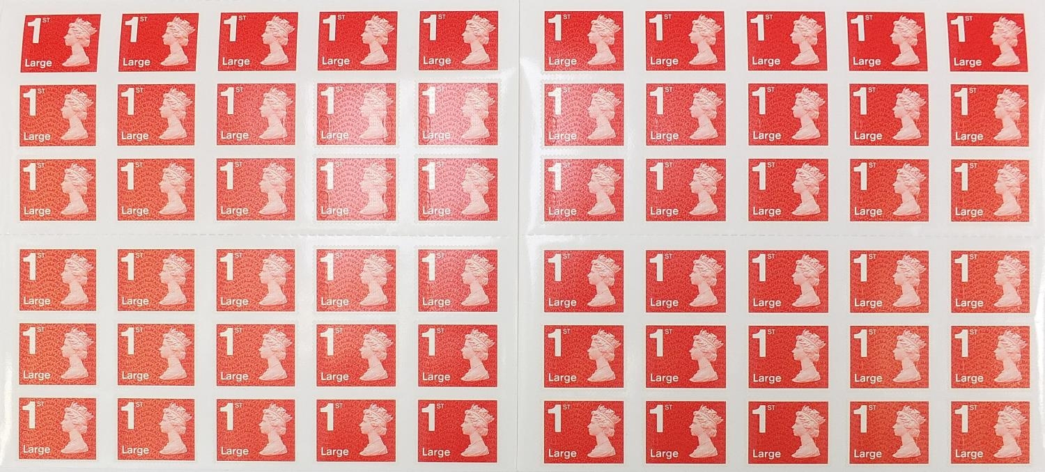 Two sheets of Royal Mail first class large stamps - Image 3 of 3