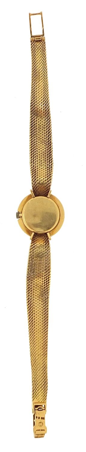 Corum, 18ct gold and diamond ladies wristwatch with 18ct gold strap, 20mm in diameter, 27.0g - Image 3 of 6