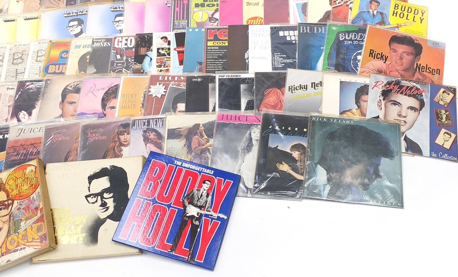 Vinyl LP records including Olivia Newton John, Elvis Presley, Ricky Nelson, Buddy Holly and Juice - Image 5 of 5