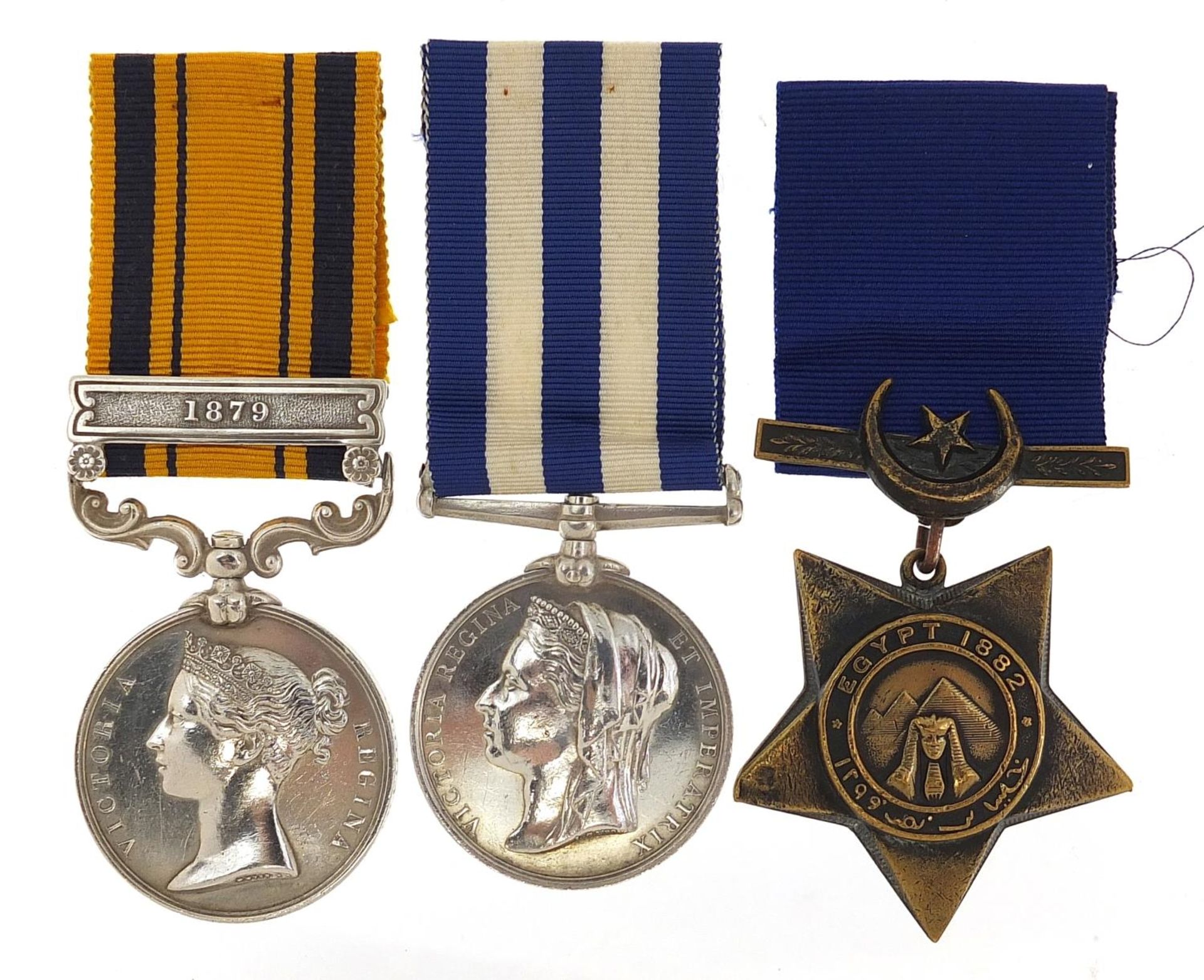 Victorian British military three medal group relating to Private W Smith 1st Battalion Royal - Image 2 of 6