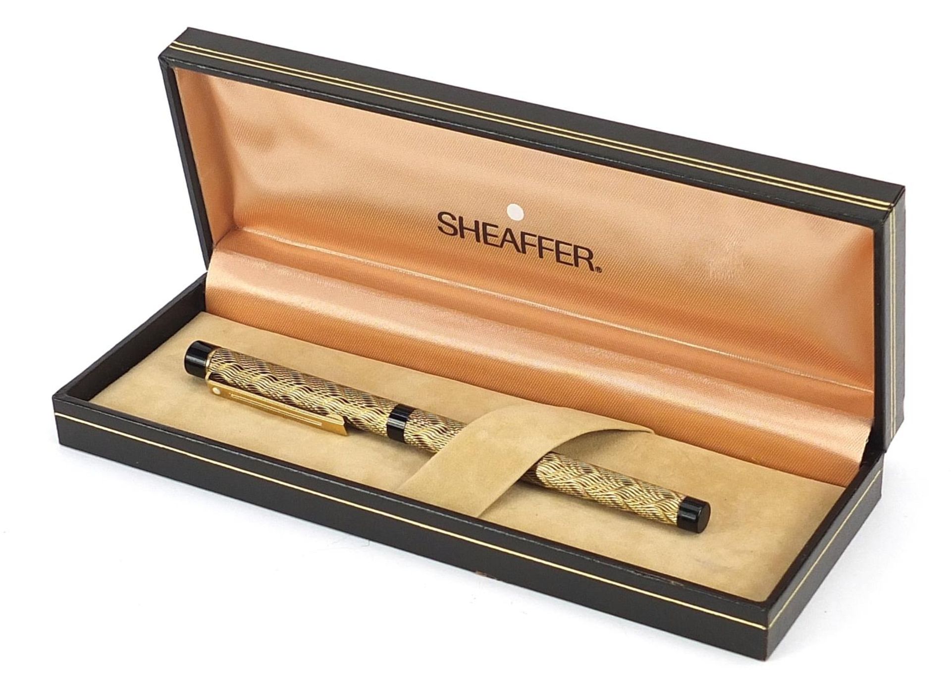 Sheaffer fountain pen with 14ct gold nib and box