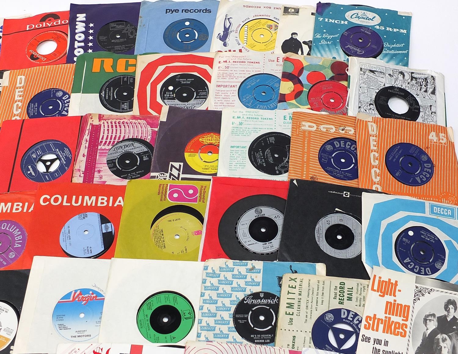 45rpm records including The Beatles, Eddie Cochrane, David Bowie, Kiss and Tommy Tucker - Image 5 of 9