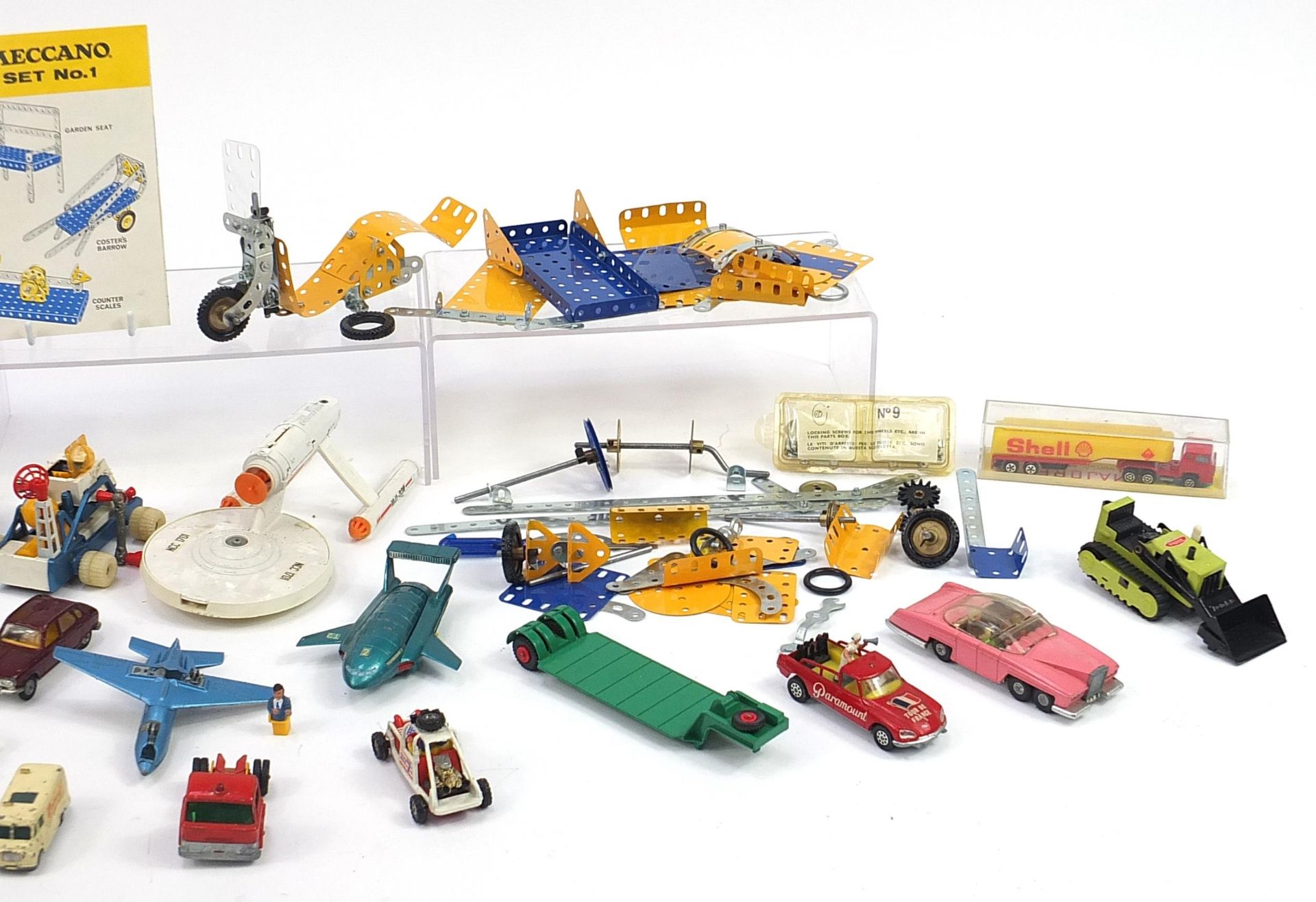 Vintage and later diecast vehicles and Meccano including Dinky Thunderbirds vehicles and Corgi - Image 3 of 3