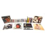 Vinyl records, CDs and DVDs, some box sets including Elvis Presley, The Beatles and Bob Dylan
