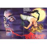 Vintage Dracula film poster by Technicolor, 119xm x 84cm