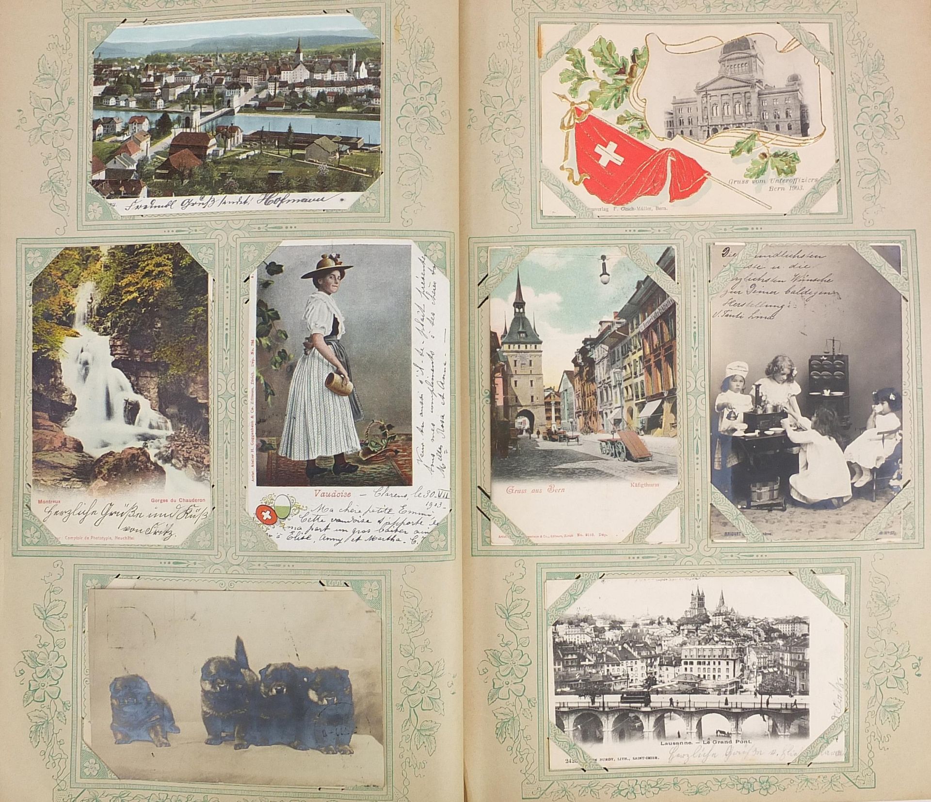 Collection of early 20th century social history and topographical German postcards arranged in an a - Bild 4 aus 15