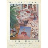 Robert Weil Open House, California poster, framed and glazed, 61cm x 45.5cm excluding the frame