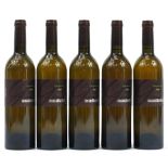 Five bottles of 2009 Mas Mudigliza Caudalouis Blanc, Cotes du Roussillon red wine