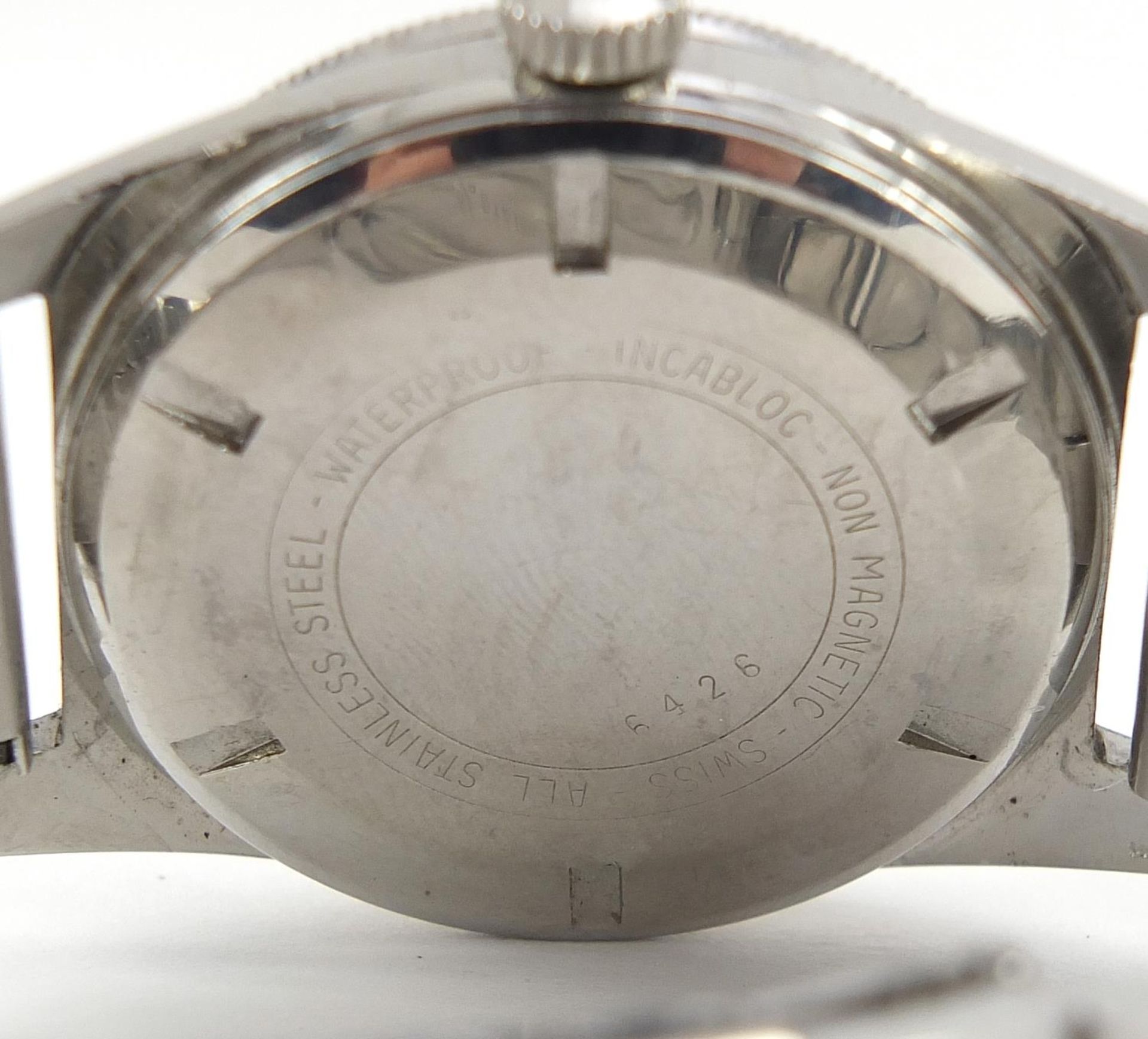 Marc Nicolet, gentlemen's Skin Diver automatic wristwatch with date aperture, 35mm in diameter - Image 4 of 5