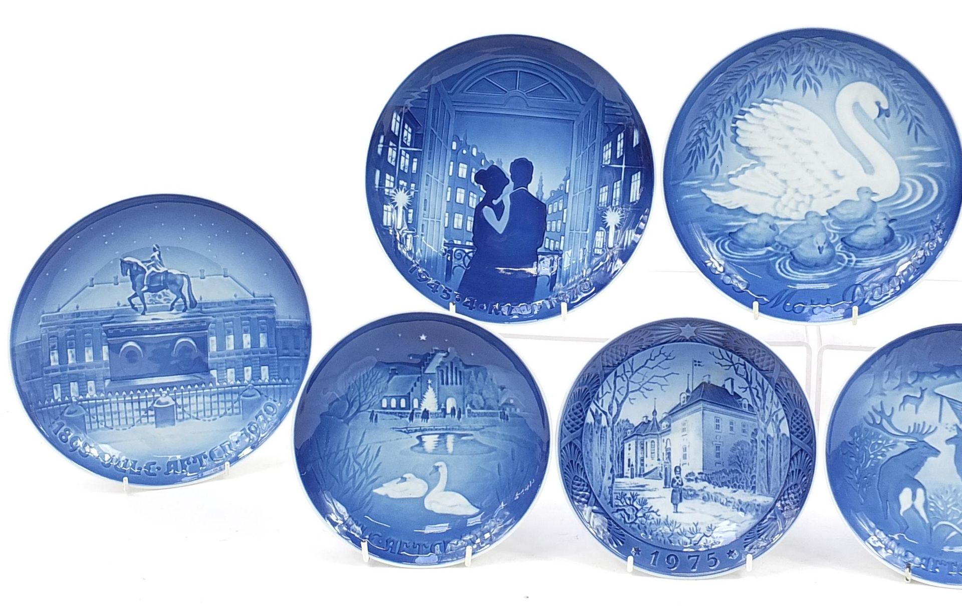 Nine Royal Copenhagen Christmas and Special Day plates, the largest 23cm in diameter - Image 2 of 5