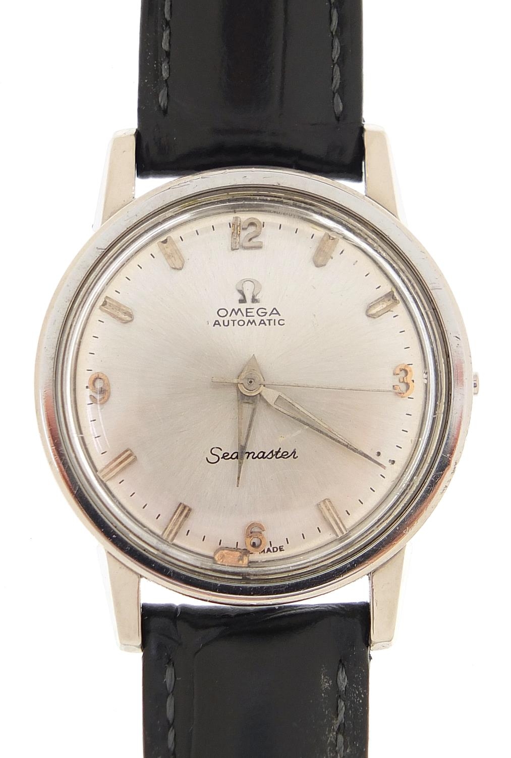 Omega, vintage gentlemen's Omega Seamaster automatic wristwatch movement and case, the movement