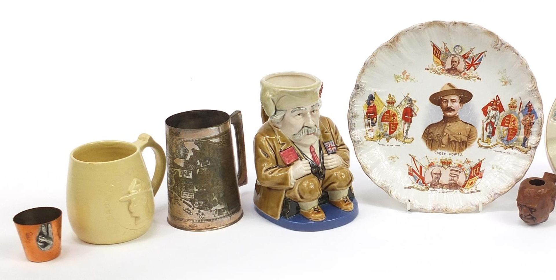 Military interest and commemorative collectables including Toby jug in the form of a gentleman, - Image 2 of 4