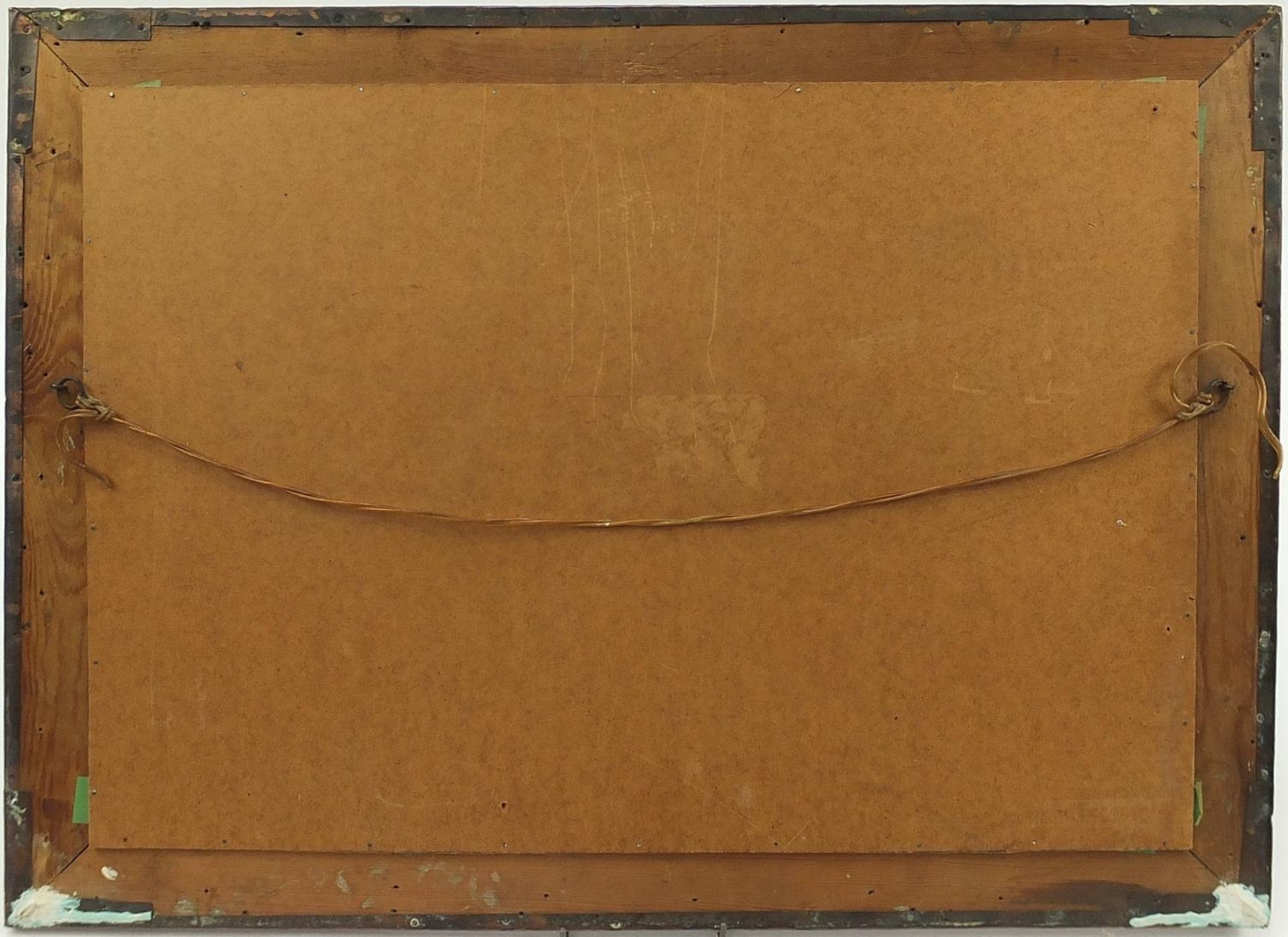 Manner of Liberty & Co, Arts & Crafts beaten copper frame embossed the love letter housing a - Image 5 of 9