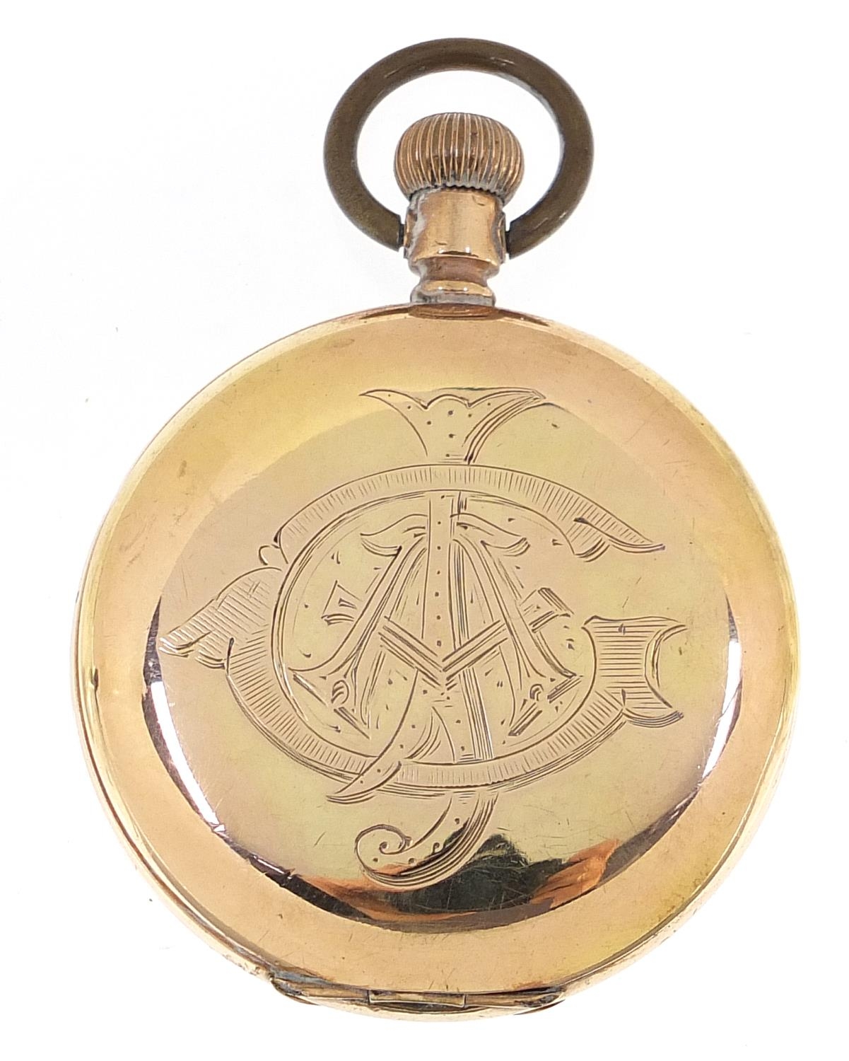 Elgin gold plated full hunter pocket watch, the movement numbered 15028339, 50mm in diameter - Image 2 of 5
