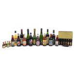 Collection of alcohol including Rousseaux Fresnet Champagne, 1996 Greenwich Meridian Bordeaux,