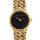 9ct gold Bueche Girod ladies wristwatch with 9ct gold strap, 49.7g